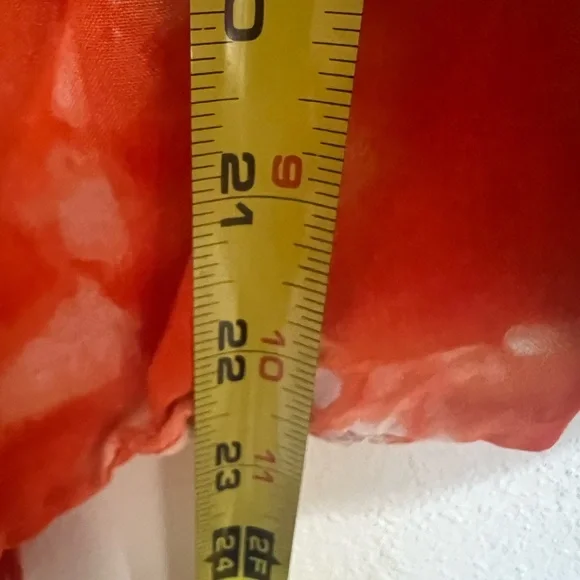 RD & Koko by Anthropology Geometric Tie-Dye Blouse Orange SzM Y2K BohoChic - Picture 6 of 8